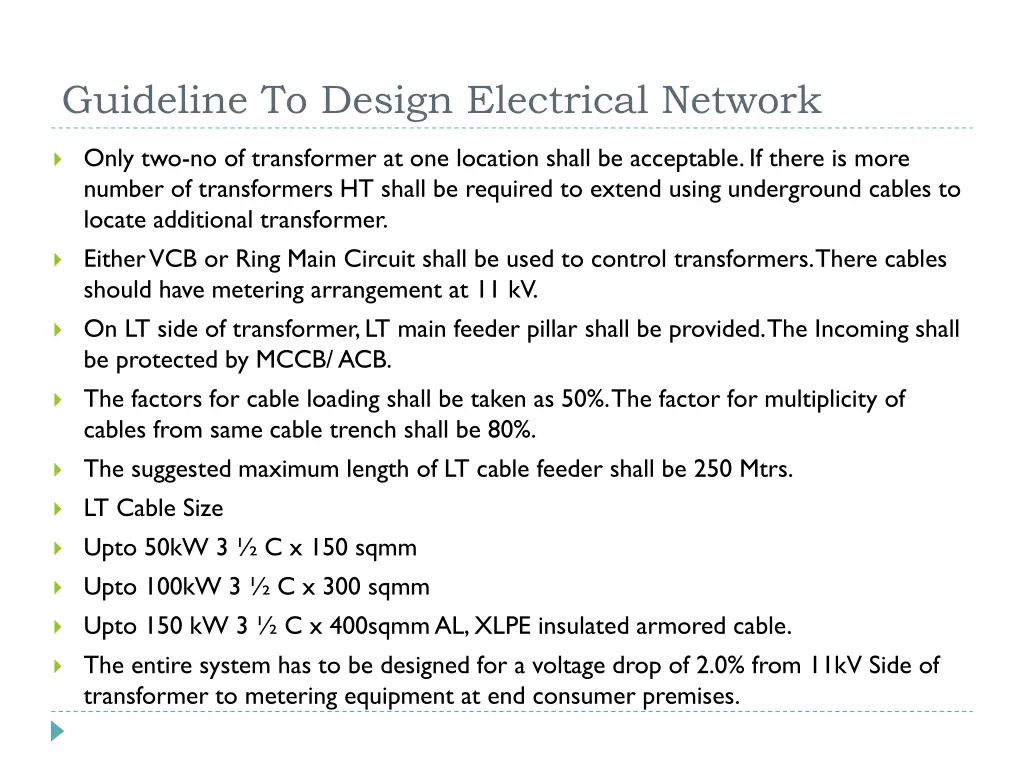guideline to design electrical network 2
