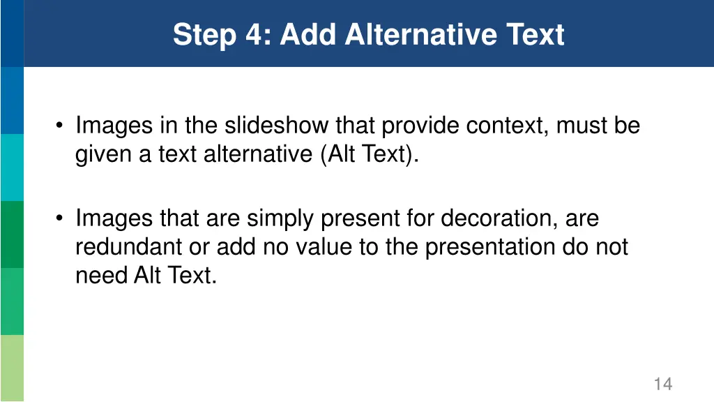 step 4 add alternative text