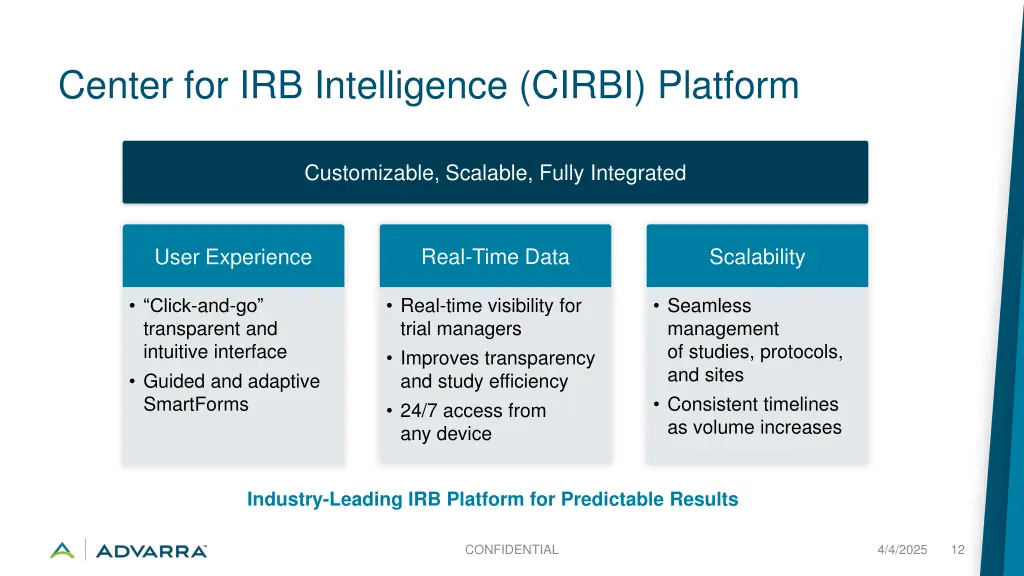 center for irb intelligence cirbi platform