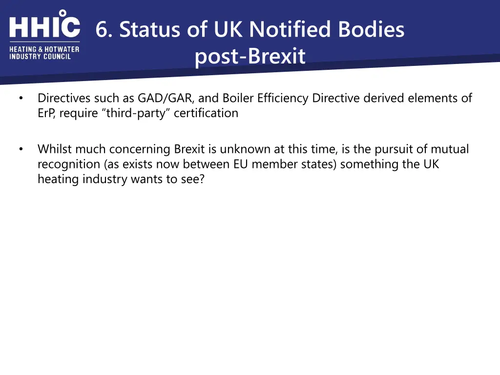 6 status of uk notified bodies post brexit
