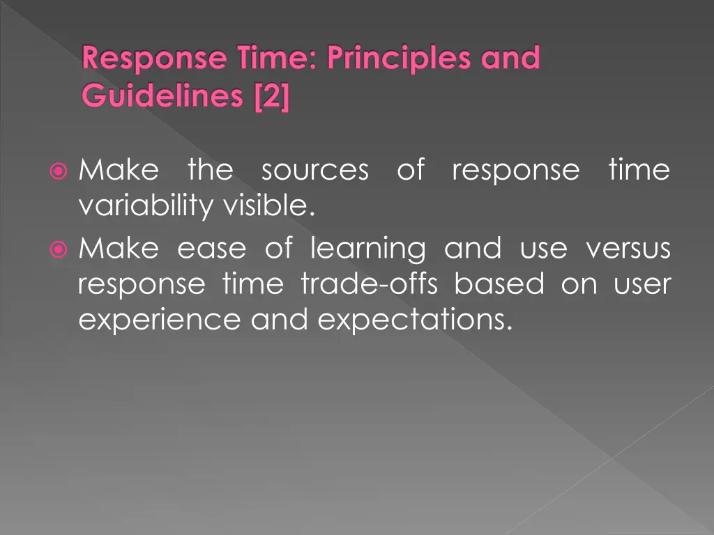 response time principles and guidelines 2