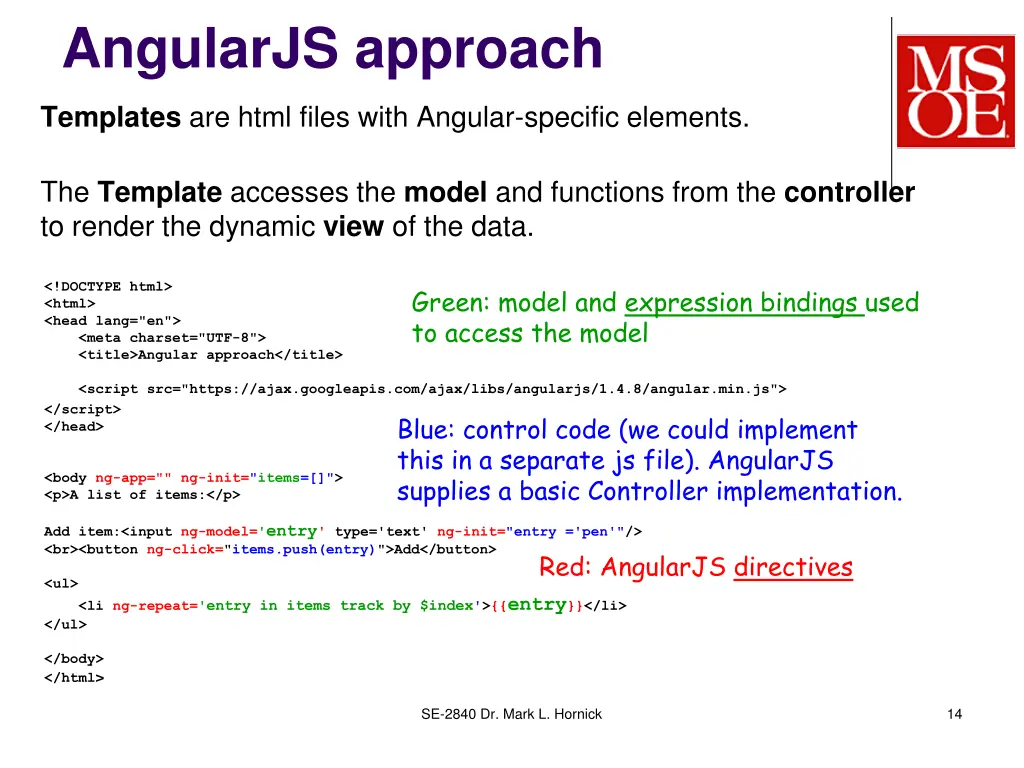 angularjs approach