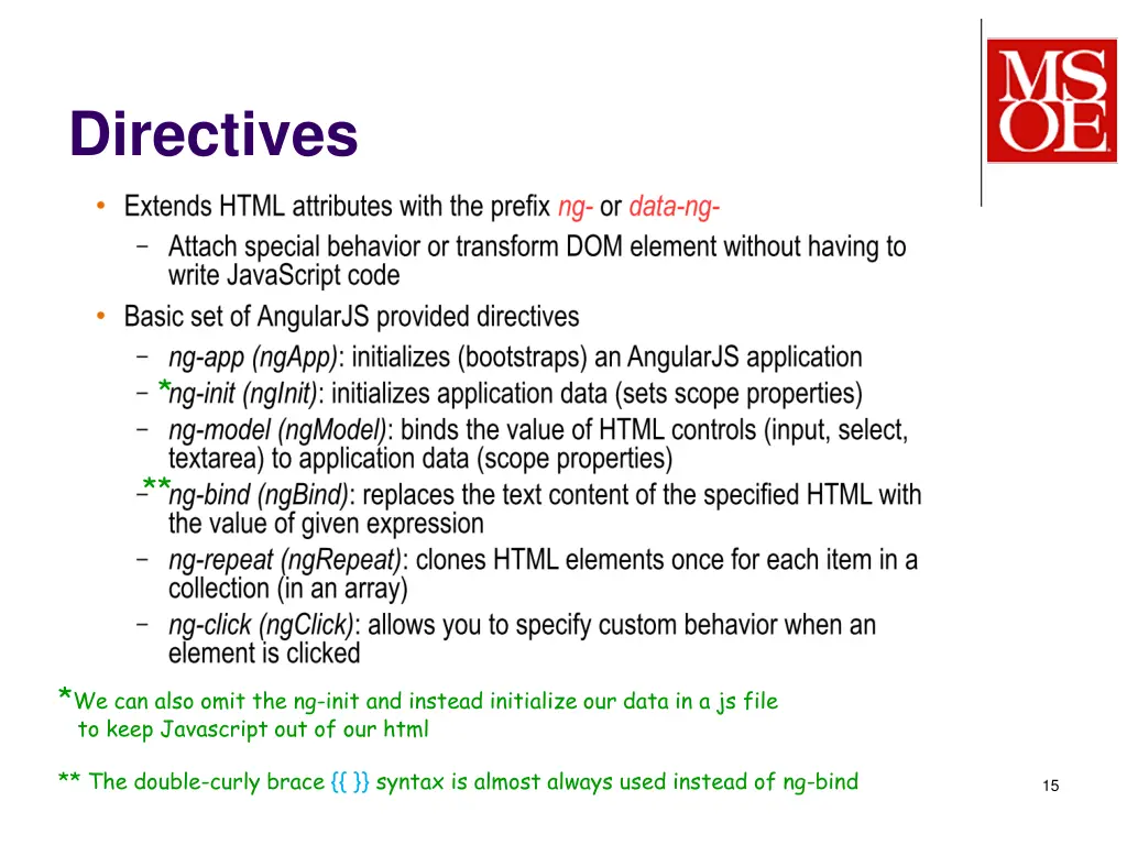 directives