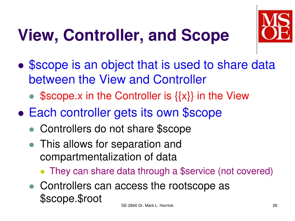 view controller and scope
