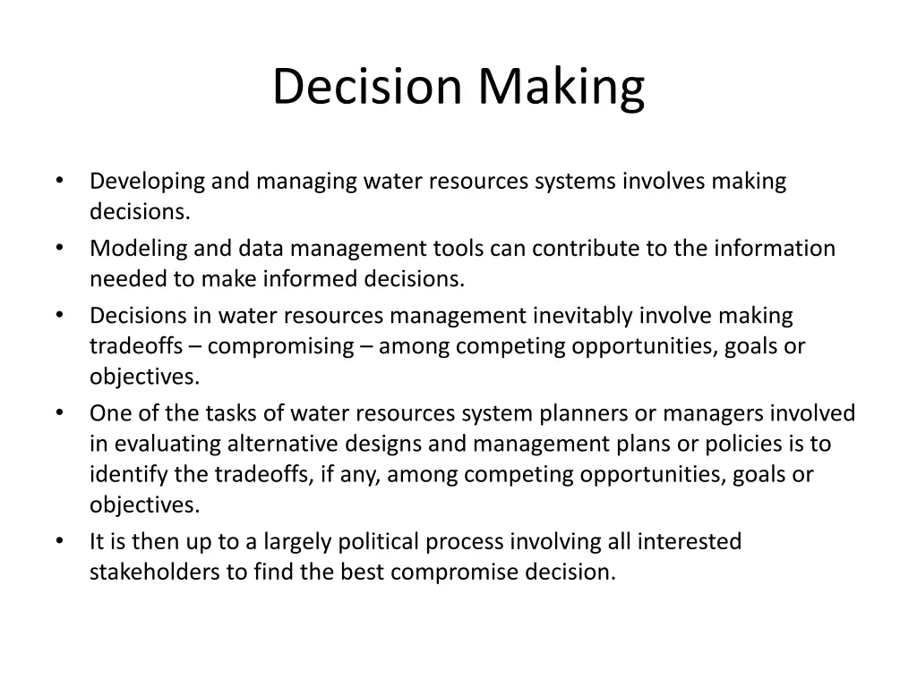 decision making