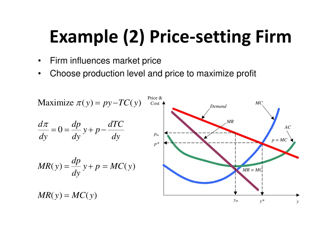 example 2 price setting firm