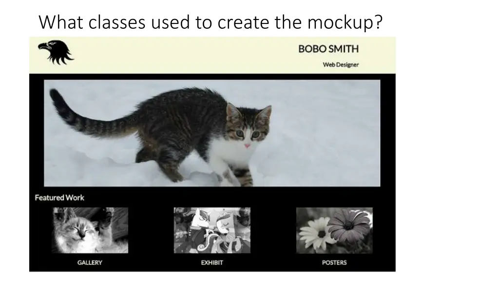 what classes used to create the mockup