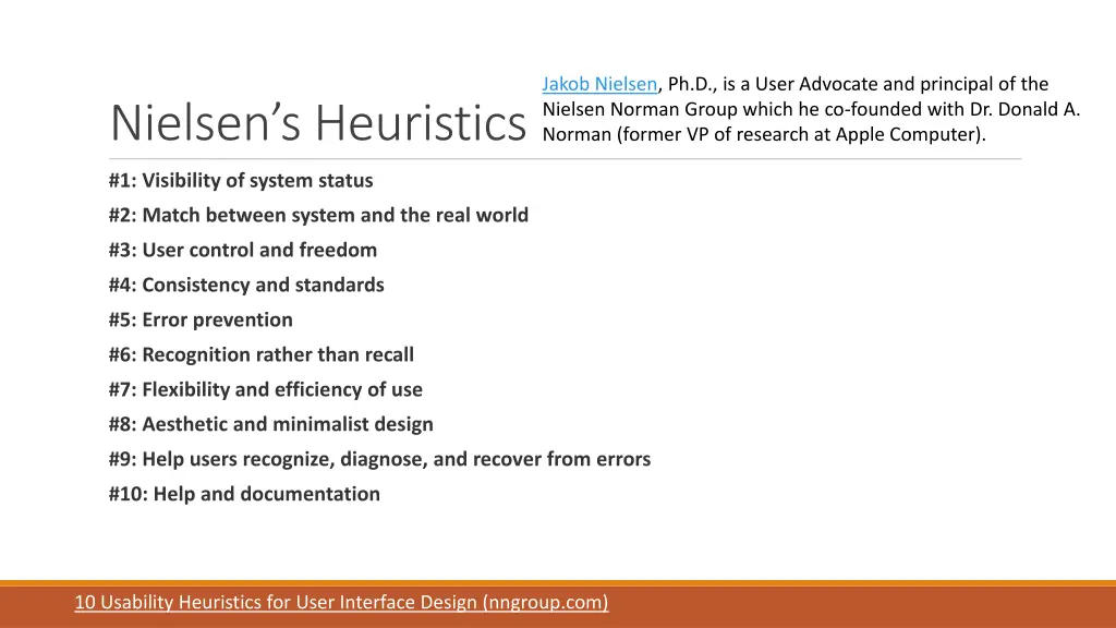 jakob nielsen ph d is a user advocate