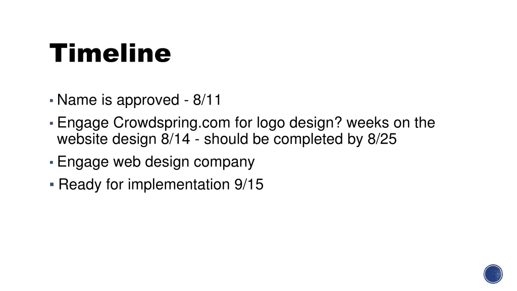 timeline