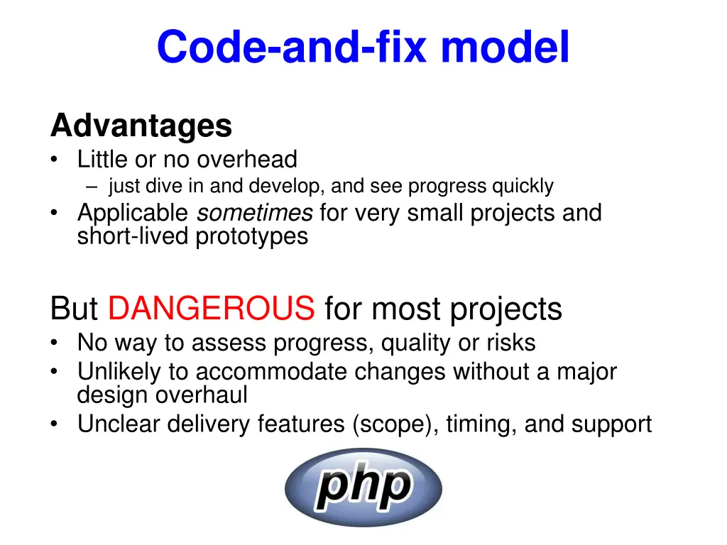 code and fix model 1