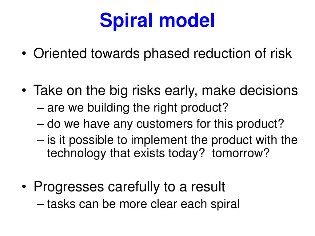 spiral model