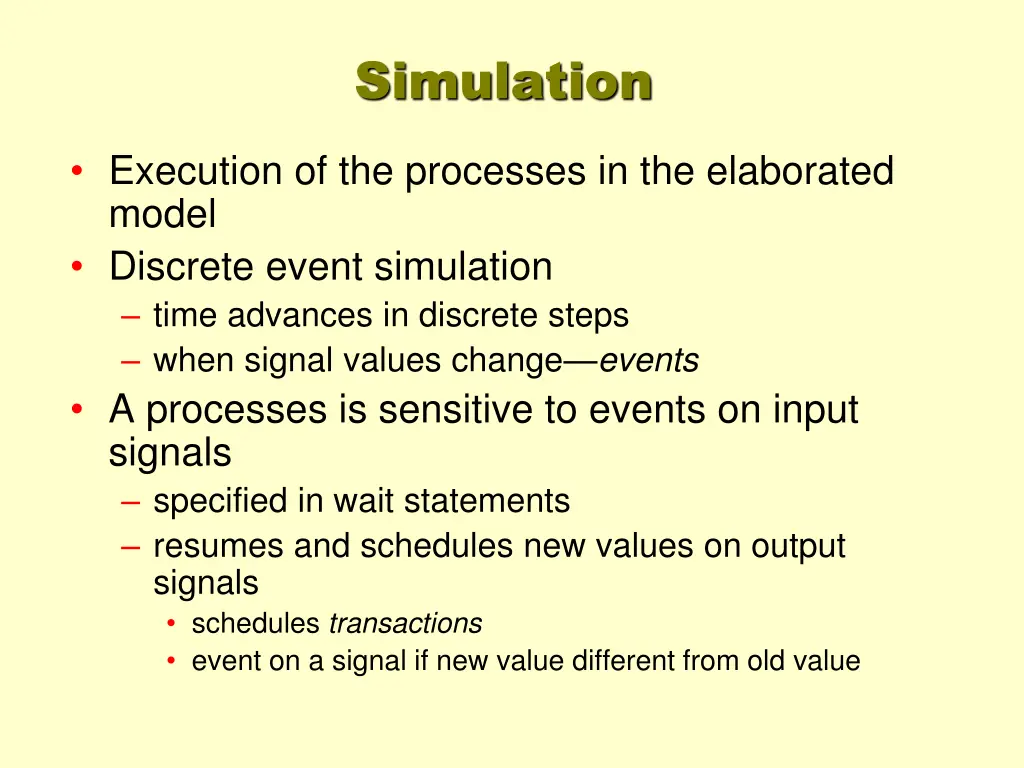 simulation
