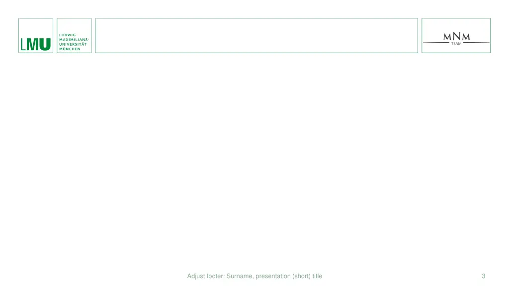 adjust footer surname presentation short title