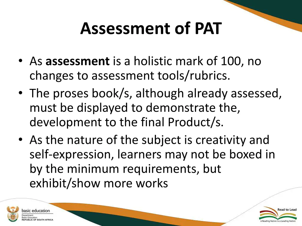 assessment of pat