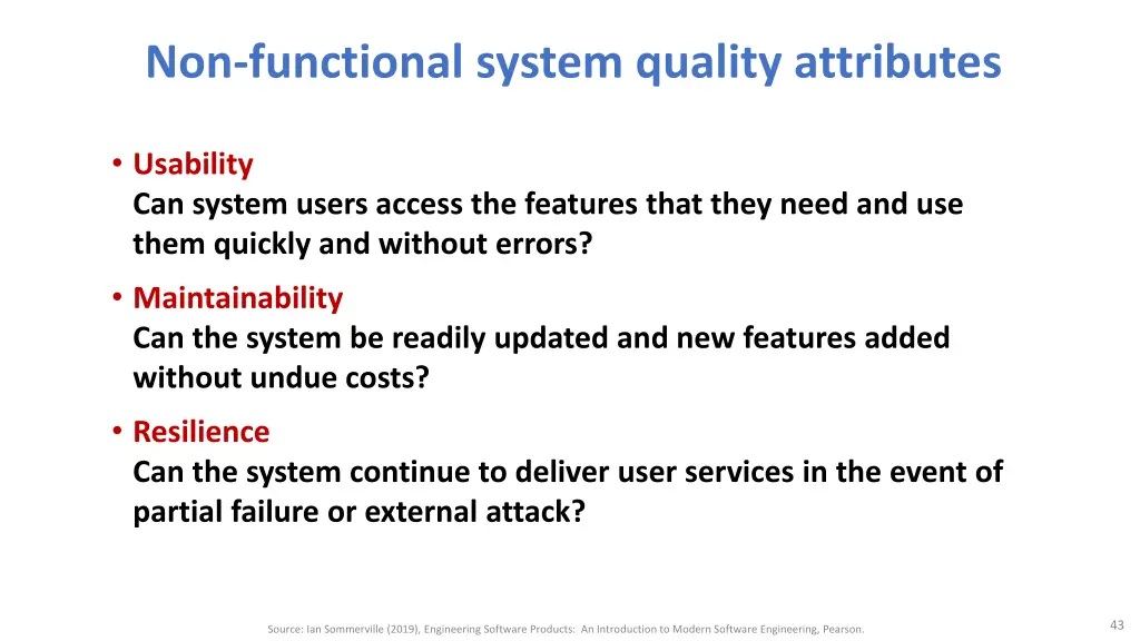 non functional system quality attributes 1