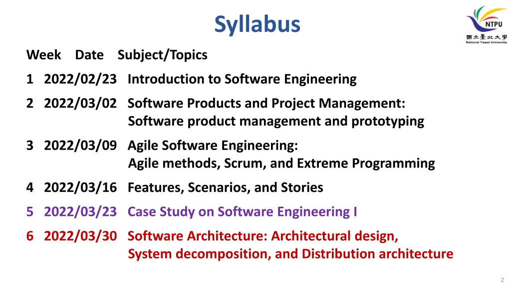 syllabus