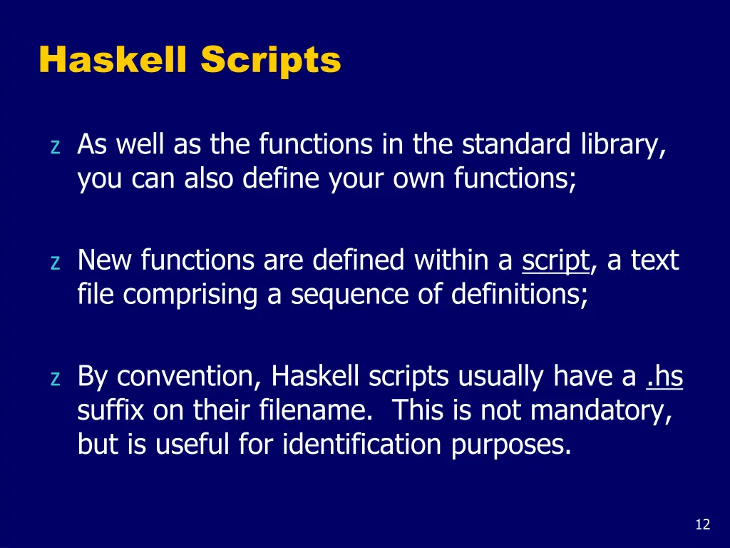 haskell scripts