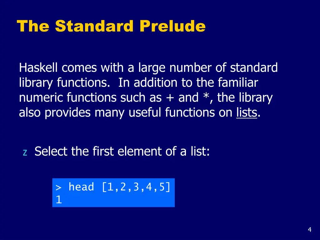 the standard prelude