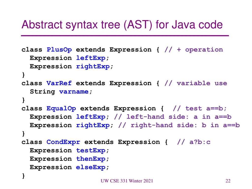 abstract syntax tree ast for java code