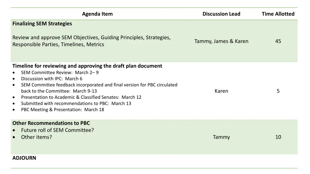agenda item
