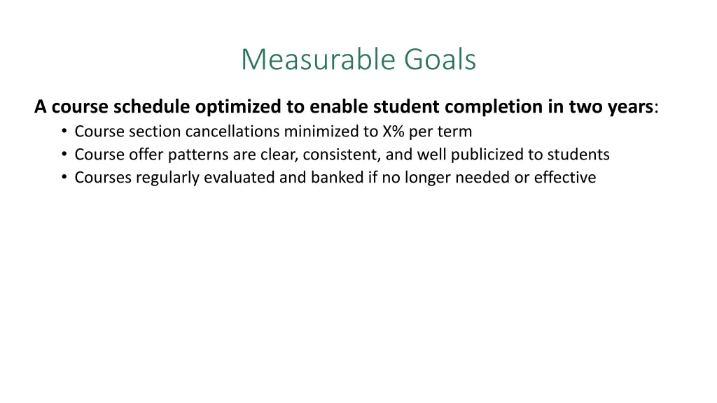 measurable goals 1