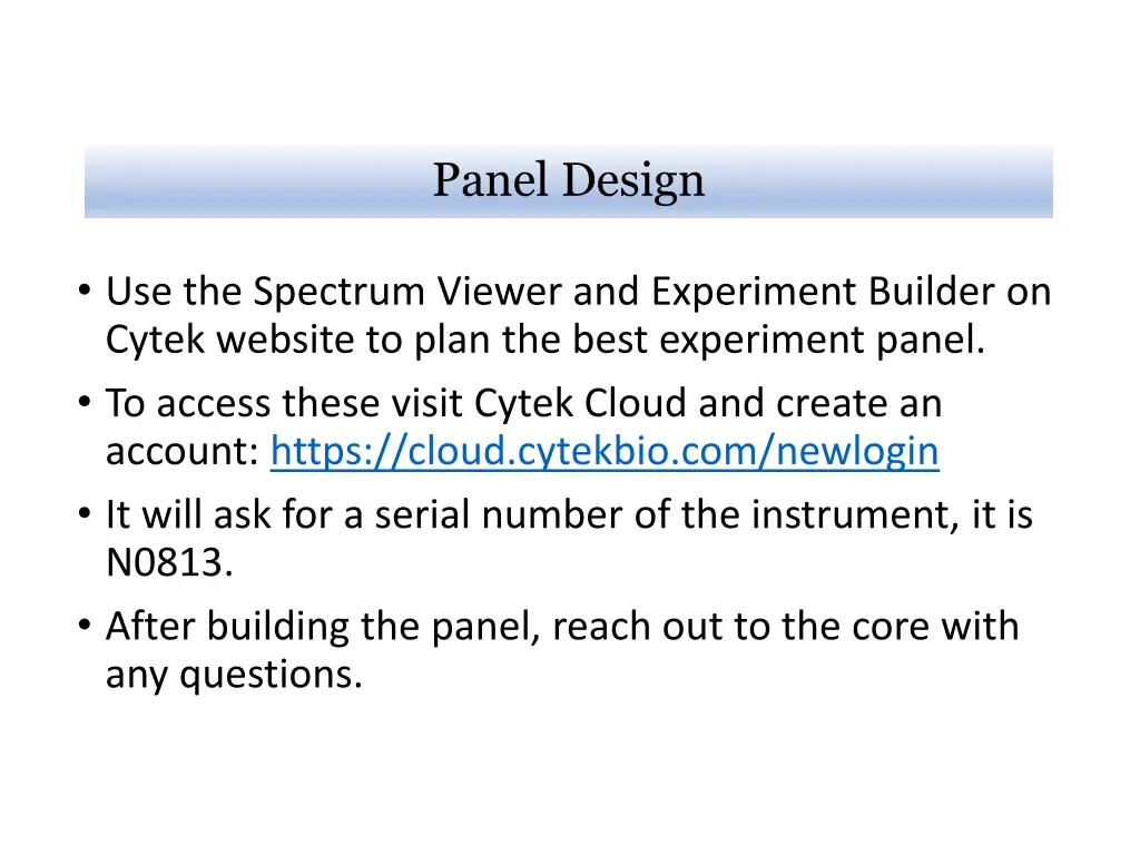 panel design