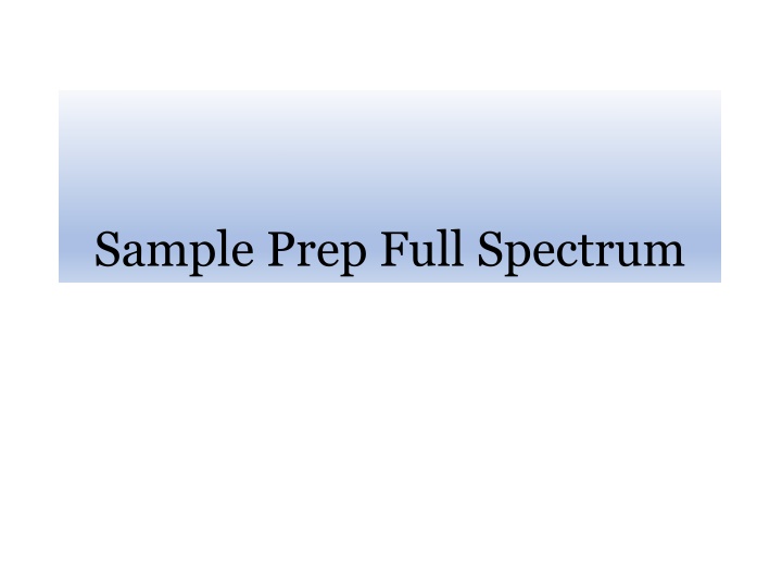 sample prep full spectrum