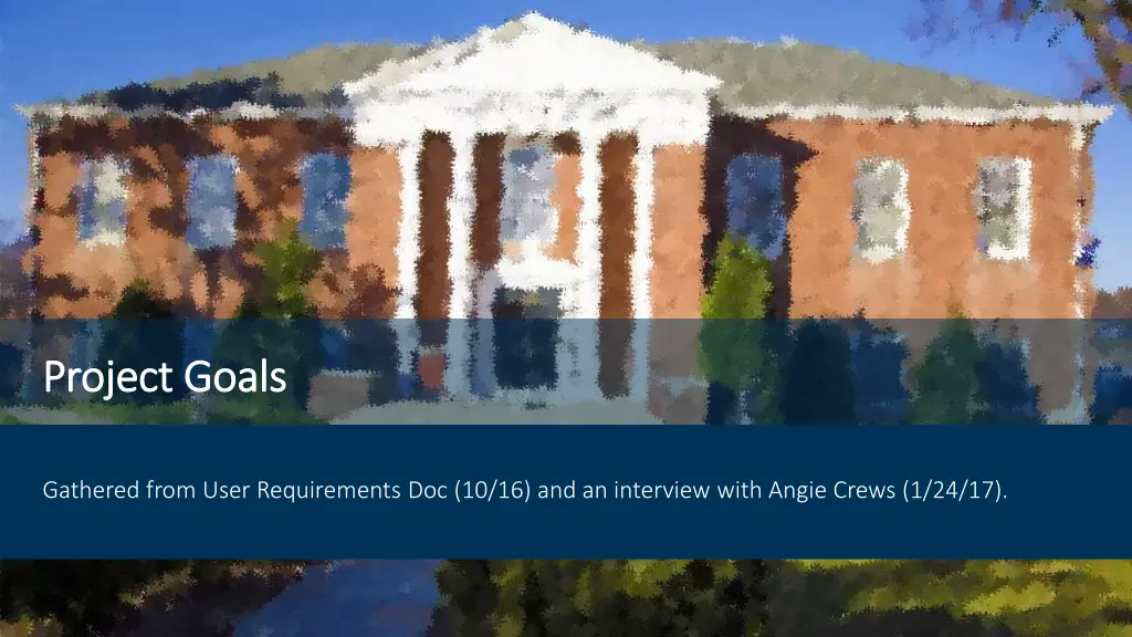 project goals project goals