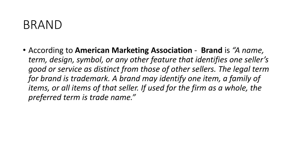 brand