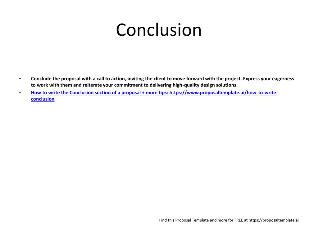 conclusion