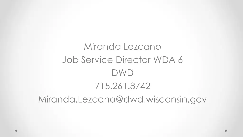 miranda lezcano job service director