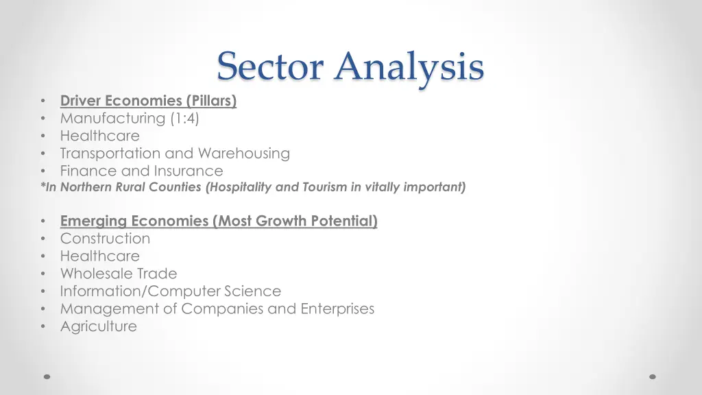 sector analysis