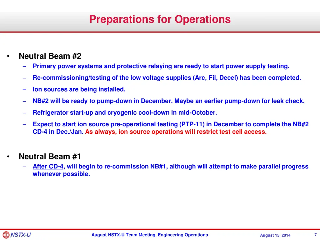 preparations for operations 4