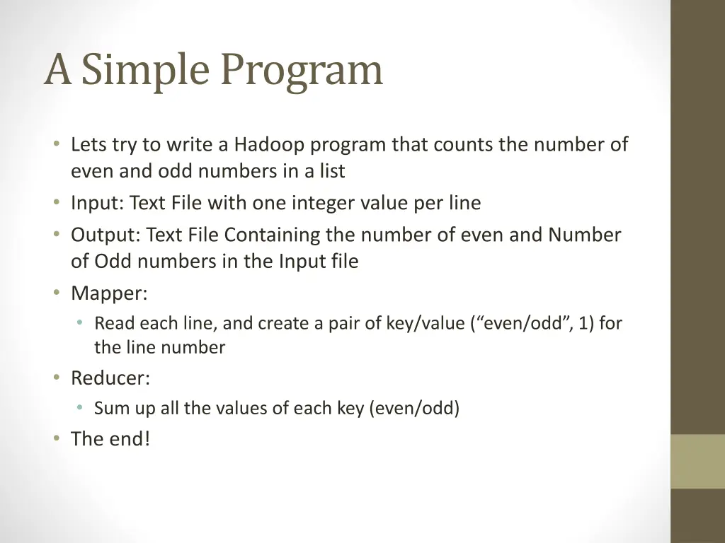 a simple program