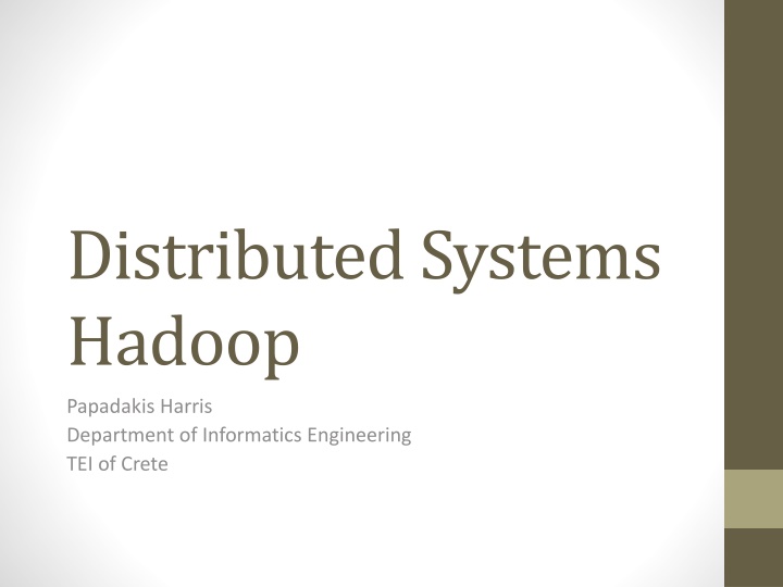 distributed systems hadoop