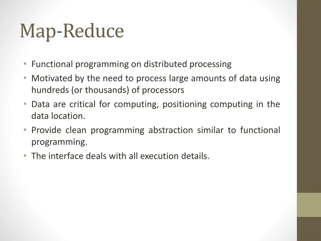 map reduce