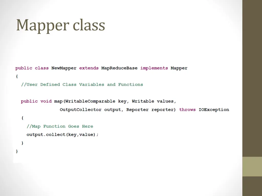 mapper class