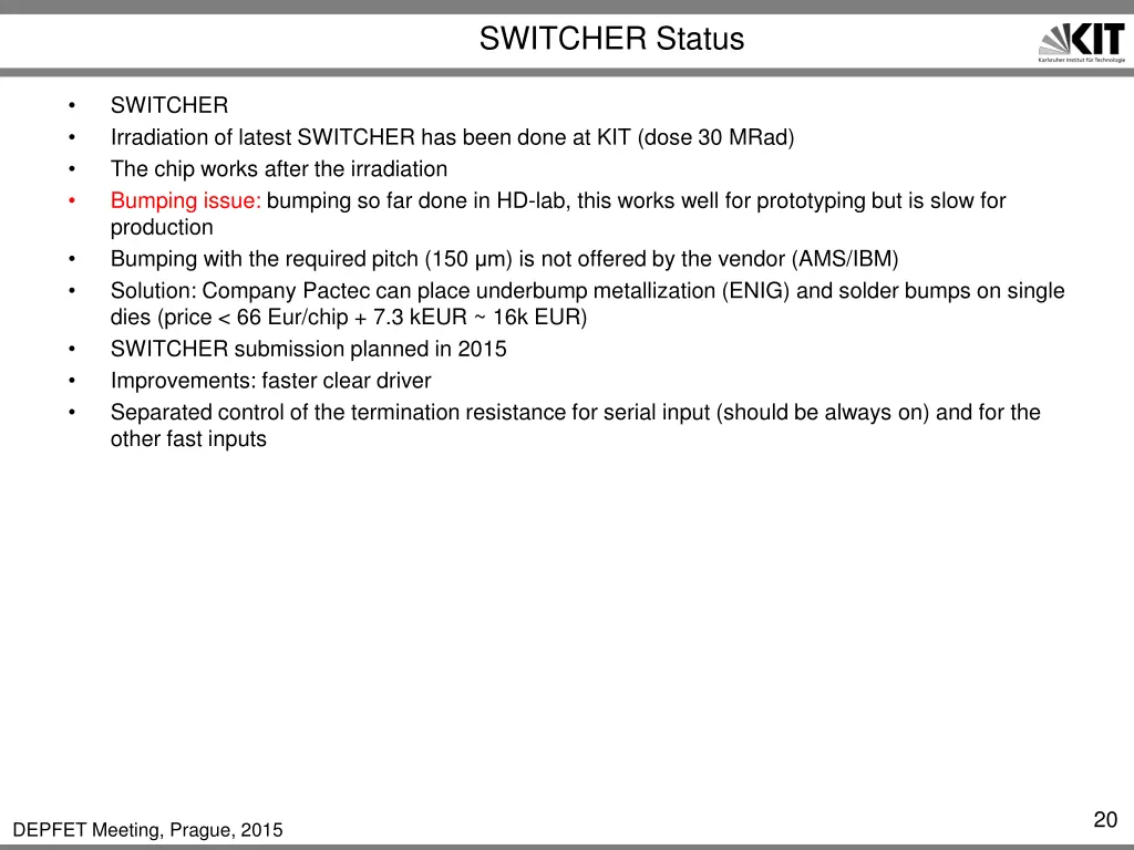 switcher status