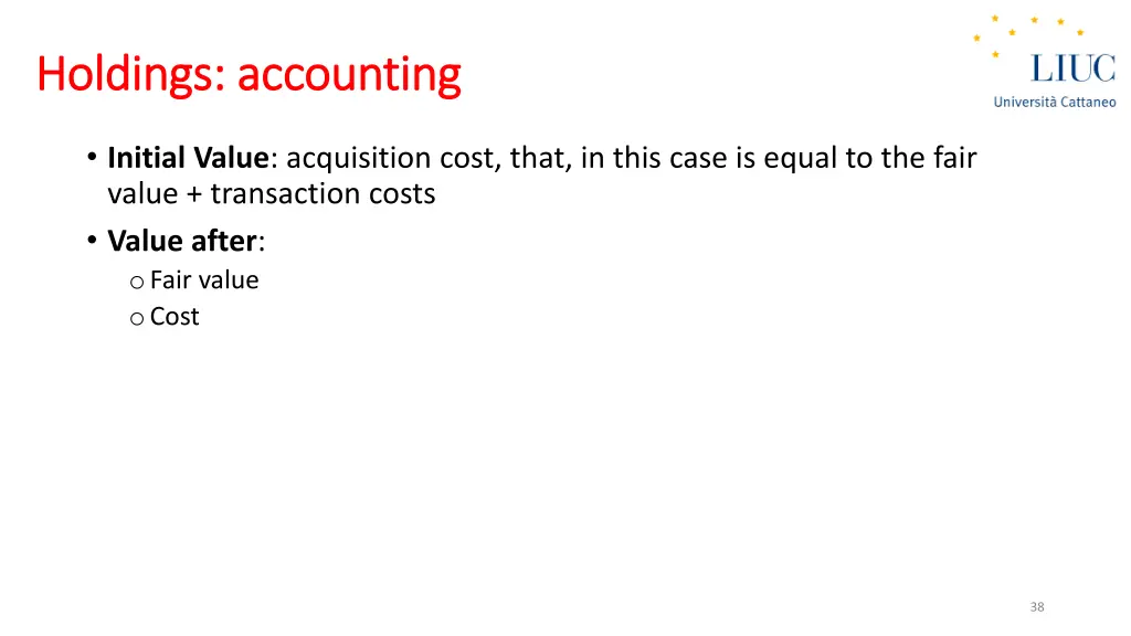 holdings holdings accounting accounting