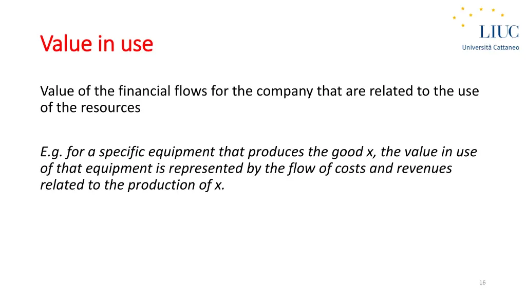 value in use value in use