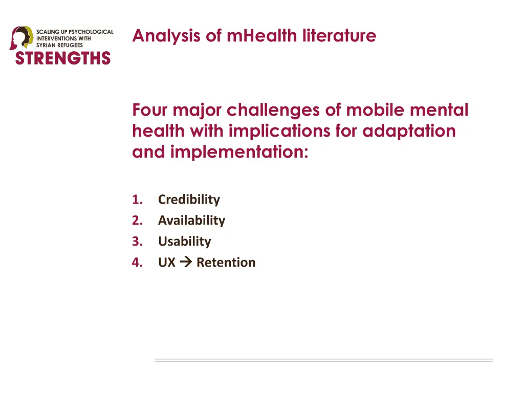 analysis of mhealth literature