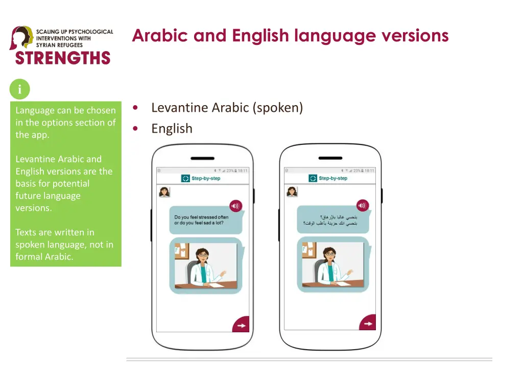 arabic and english language versions