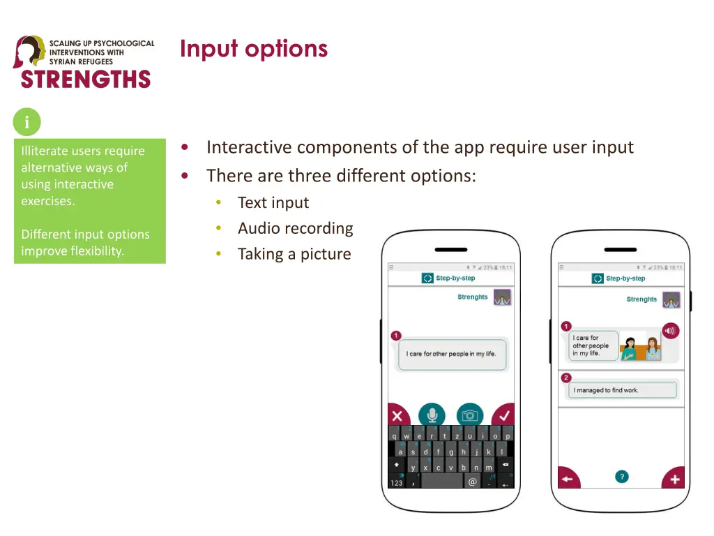 input options