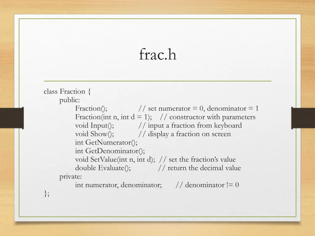 frac h