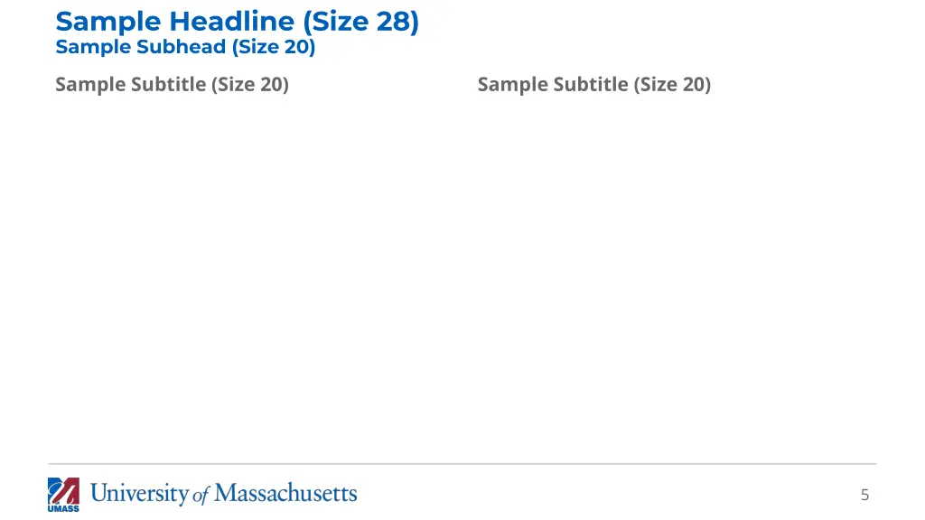 sample headline size 28 sample subhead size 20