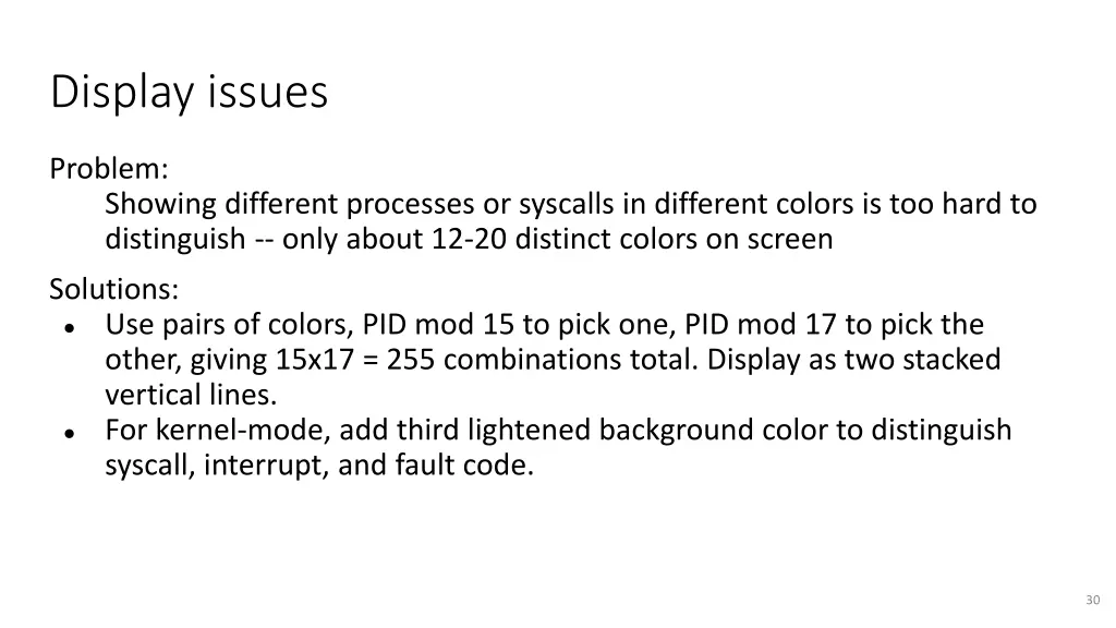 display issues 1