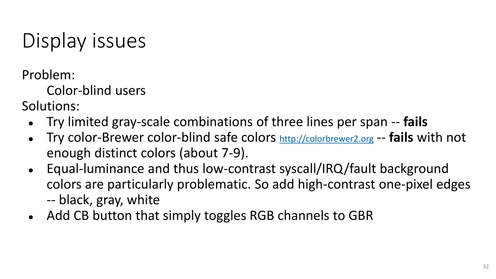 display issues 3