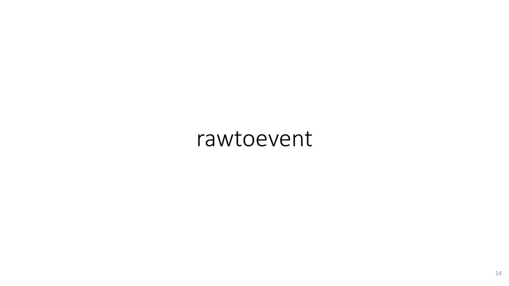 rawtoevent