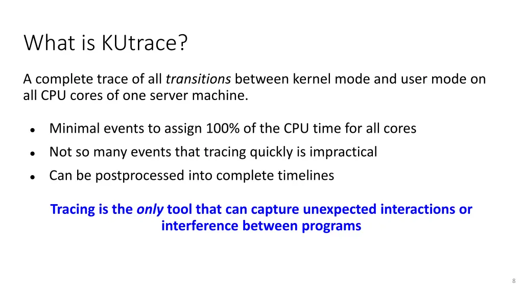 what is kutrace