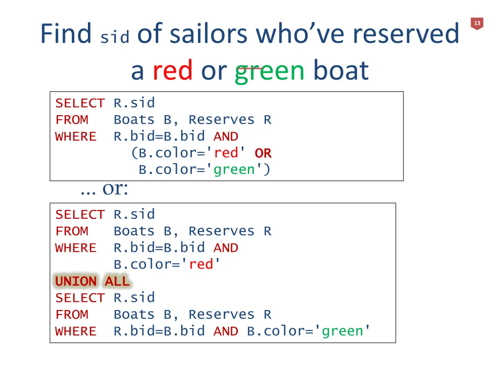 find sid of sailors who ve reserved